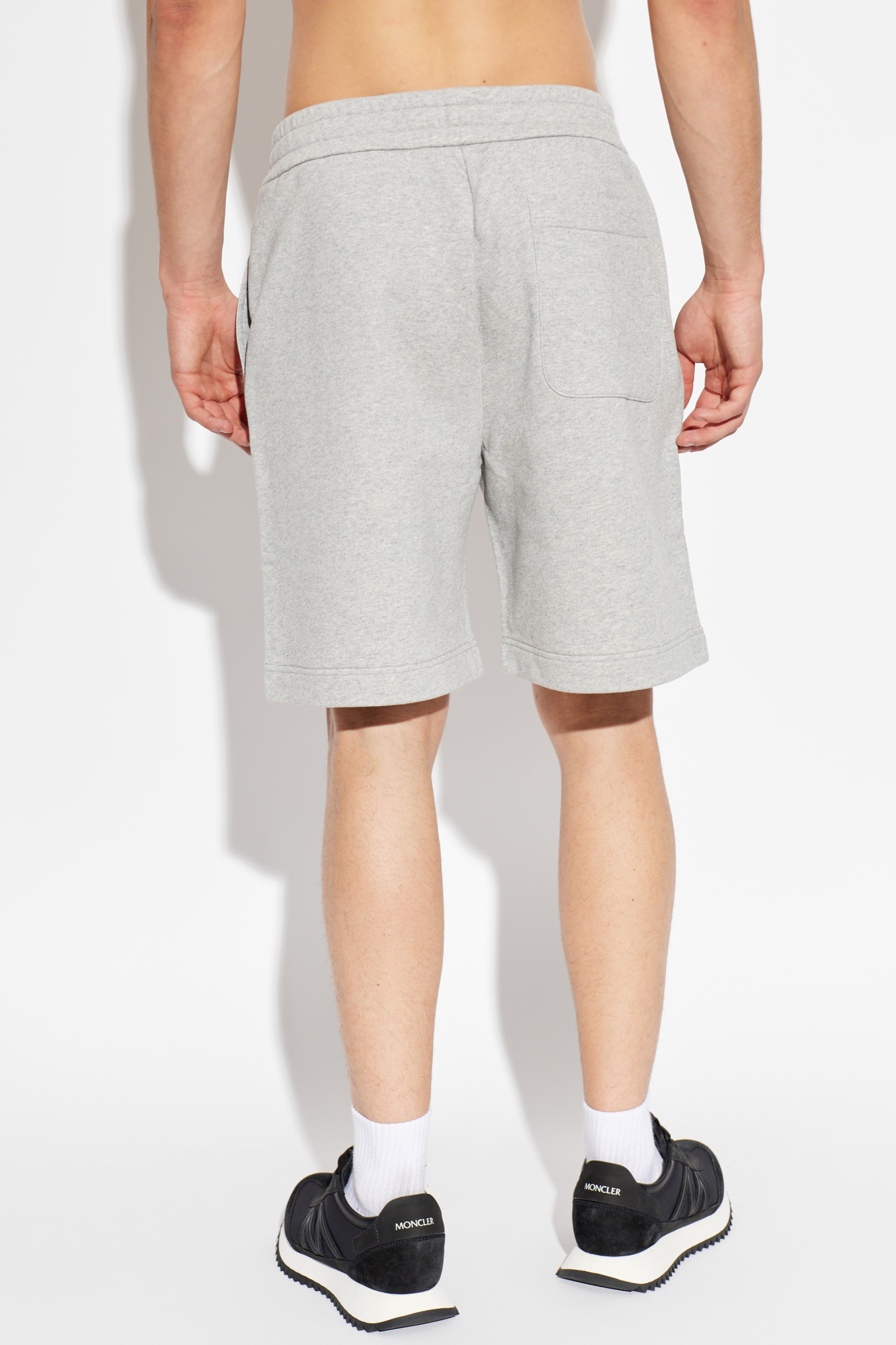 Grey Sweat shorts with logo Moncler - Vitkac AS